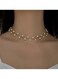 Elegant Pearl Branch Choker Necklace for Women Alloy &amp; Faux Pearl Design