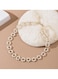 Elegant Pearl Branch Choker Necklace for Women Alloy &amp; Faux Pearl Design