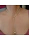 Elegant Y-Shaped Pearl Drop Necklace
