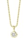 Minimalist Gold Color Tone Crystal Pendant Necklace