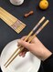 Natural Light Brown Bamboo Chopsticks Anti-Mildew, Non-Slip, Reusable