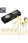 24-Piece Stainless Steel Cutlery Set Matte Assorted Finish
