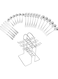 24-Piece Stainless Steel Cutlery Set with Stand Silver Finish
