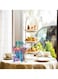 24-Piece Stainless Steel Cutlery Set with Stand Rainbow Finish
