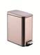 13L Stainless Steel Pedal Trash Can Brushed Gold, Soft-Close Lid