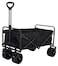 Heavy-Duty Folding Utility Wagon Cart with 4 Wheels &ndash; 97 x 51 x 56 cm, Black