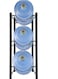 Three-Layer Vertical Water Bottle Storage Rack &ndash;75&times;34&times;33 cm Single Row (Black)