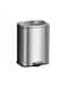 13L Stainless Steel Pedal Trash Can Brushed Silver, Soft-Close Lid