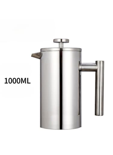 Stainless Steel French Press Coffee &amp; Tea Maker 1000ML Double Layer
