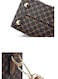 Women&rsquo;s Mini Crossbody Bag 13x8x17 cm, Korean Style Plaid Shoulder Purse, Coffee &amp; Khaki