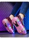 Pink Double-Wheel LED Roller Skate Shoes for Kids &ndash; Deformable Sneakers Size 33 / Inner Length 21.5cm