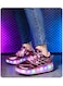 Pink Double-Wheel LED Roller Skate Shoes for Kids &ndash; Deformable Sneakers Size 30 / Inner Length 20cm