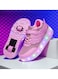 Pink Double-Wheel LED Roller Skate Shoes for Kids &ndash; Deformable Sneakers Size 33/ Inner Length 21.5cm