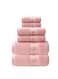 8-Piece Cotton Towel Set Pink