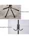 Wrought Iron Coat Rack 12 Hooks Floor Standing Clothes Hanger (Black)