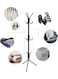 Wrought Iron Coat Rack 12 Hooks Floor Standing Clothes Hanger (Black)