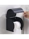 Round Black Toilet Tissue Box &ndash; Space Aluminum K8 (High-Grade) 13cm &times; 11cm &times; 13cm