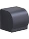 Round Black Toilet Tissue Box &ndash; Space Aluminum K8 (High-Grade) 13cm &times; 11cm &times; 13cm