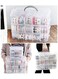Three-Layer 30-Grid Portable Detachable Storage Box