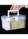 Transparent Plastic Storage Box with Handle &amp; Lock &ndash; 18.5 x 10 x 11 cm