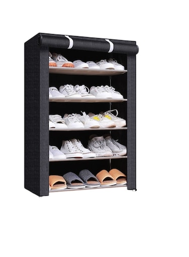 5 Tier Shoe Rack Metal Closet Shelf Rack
