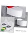 Wall-Mounted Bathroom Toilet Ashtray with Lid High Capacity Metal Liner