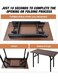 Portable Adjustable Laptop Tables for Bed, Sofa, and Beyond Brown 80cm x 50cm x 75cm