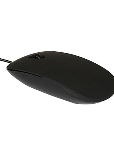 Mini Wired Optical Mouse Little Apple Style, USB Black Compact Mouse