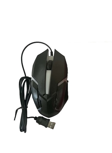 X1 Wired USB Gaming Mouse with Colorful Breathing Light Black
