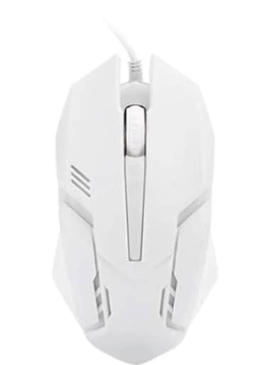 X1 Wired USB Gaming Mouse with Colorful Breathing Light White