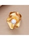 Statement Pearl Ring with Gold Color Tone Finish