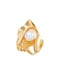 Statement Pearl Ring with Gold Color Tone Finish