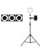 Portable LED Ring Light with 160cm Tripod Stand &amp; Phone Holder 16cm Beauty Fill Light for Selfies, Live Streaming &amp; Photography