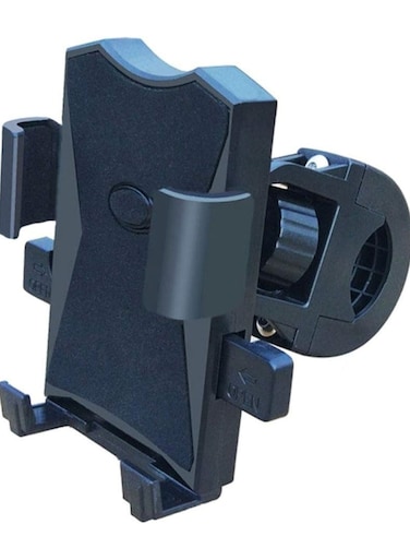 Upgraded Rearview Mirror Motorcycle &amp; Bike Phone Holder Metal Base, Secure Mobile Mount for Navigation