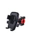 Square Shield Handlebar Bike &amp; Motorcycle Phone Holder Black, Secure Mobile Mount with Anti-Slip Grip