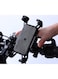 Handlebar Style Bike &amp; Motorcycle Phone Holder with Black Button Universal Fit