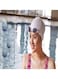 Silicone Swimming Cap for Long Hair Large Size Ear Protection Comfortable Fit White