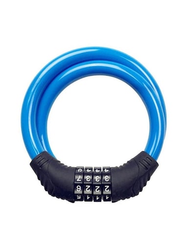 12mm x 65cm Bicycle Combination Lock 4-Digit Anti-Theft Cable Lock for Bike &amp; Scooter