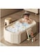 Large Folding Baby Bathtub 0-5 Years, Fragrant white, Newborn to Toddler Bath Support