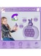 Kids Cartoon Bunny Pop It Game Console Purple Fidget Toy with Light &amp; Sound