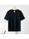 Cotton Short Sleeve T-Shirt Black, Size L