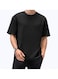 Cotton Short Sleeve T-Shirt Black, Size L