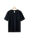 Cotton Short Sleeve T-Shirt Black, Size L