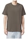 Cotton Short Sleeve T-Shirt Olive Green , Size L