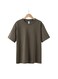 Cotton Short Sleeve T-Shirt Olive Green , Size L