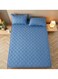 Waterproof Fitted Bedding Topper Set 180 x 200 cm - Blue Protect Your Mattress and Pillows Includes 2 Pillowcases