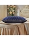 Hotel-Style Velvet Feather Pillow Medium Soft Neck &amp; Bed Pillow (750g, Starry Navy Design)