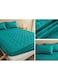 Waterproof Fitted Bedding Topper Set 150 x 200 cm Green Protect Your Mattress and Pillows