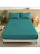 Waterproof Fitted Bedding Topper Set 150 x 200 cm Green Protect Your Mattress and Pillows