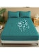 Waterproof Fitted Bedding Topper Set 150 x 200 cm Green Protect Your Mattress and Pillows